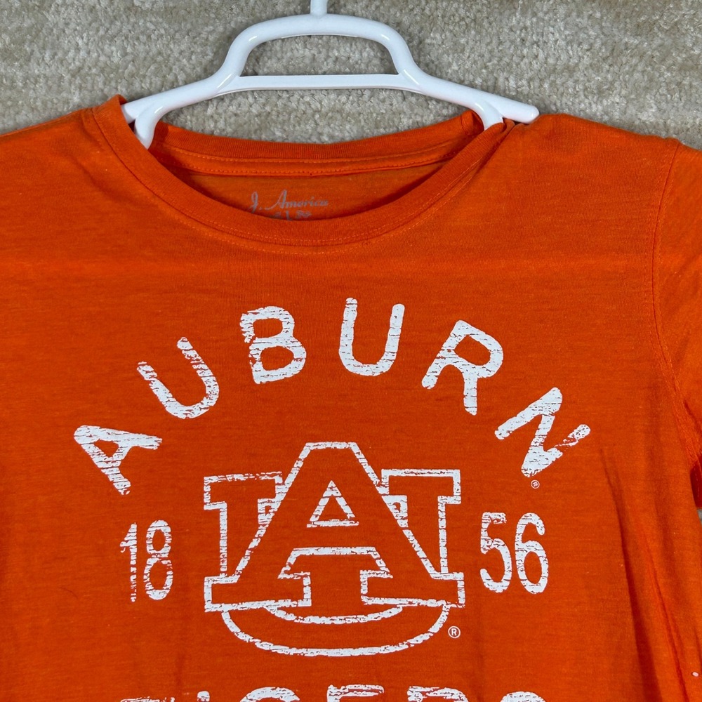 J. America Women Gorpcore Auburn Tigers Graphic Tee Shirt Orange Large NWT
